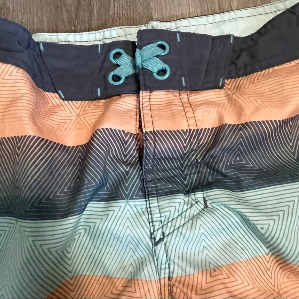 Art Class Striped Board Shorts Swimsuit - Picture 3 of 8